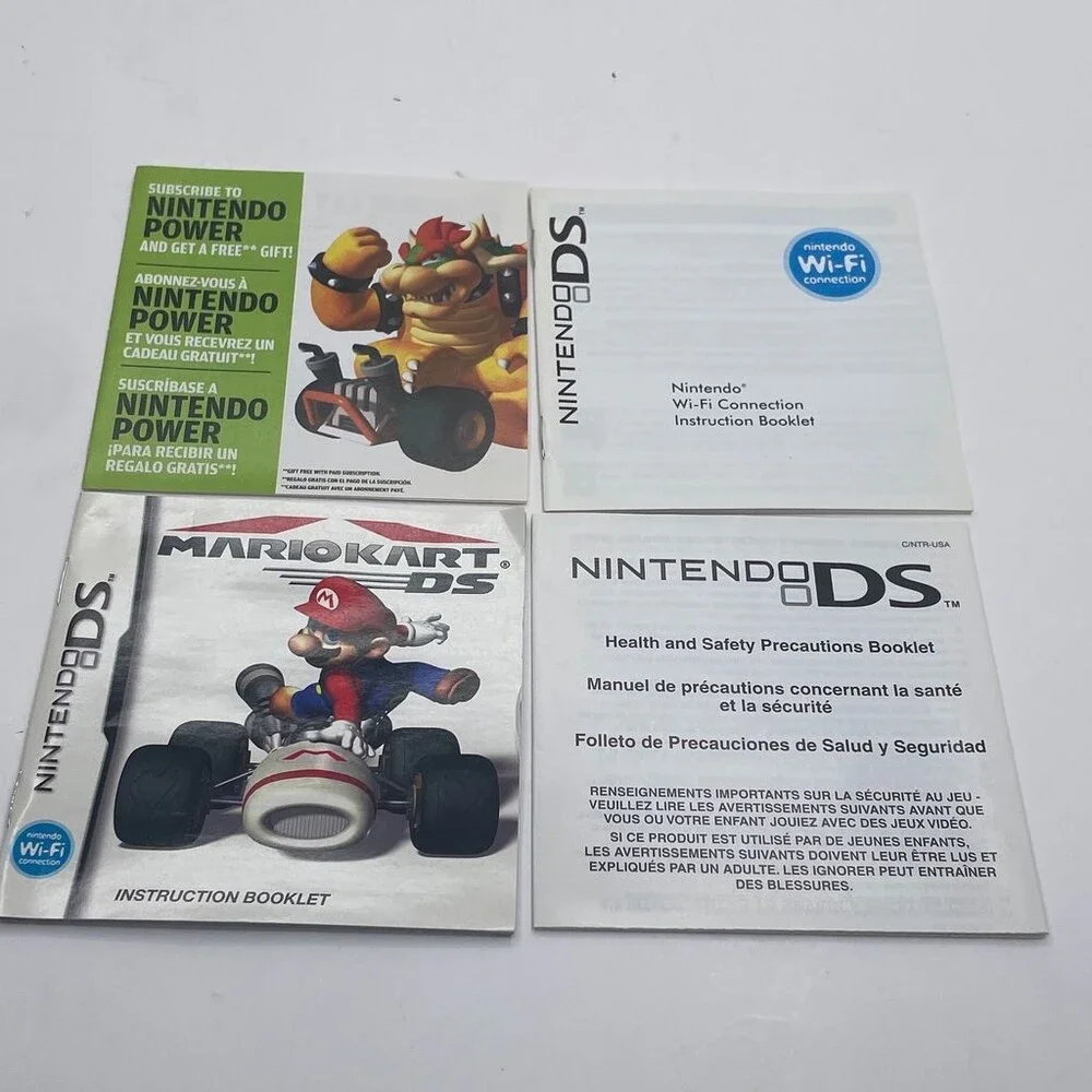 Mario Kart DS NDS (Nintendo DS, 2005) Box & Instruction Booklets *NO GAME*